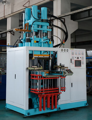 Máquina de fabricación de bloques de goma tampón de gel Máquina de moldeo por inyección de goma vertical